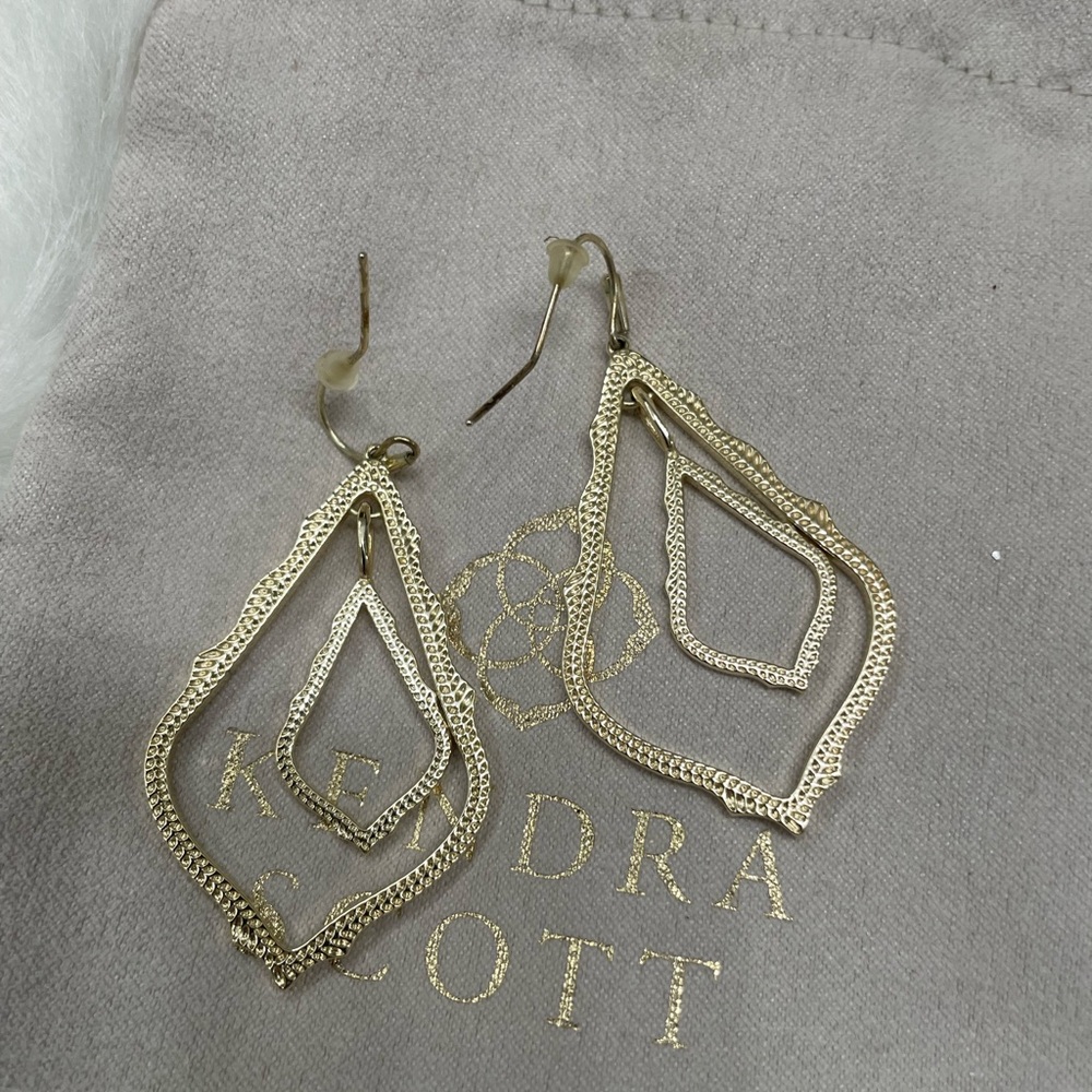 Kendra Scott Textured Gold Earrings